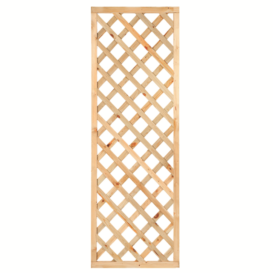 Trellis diagonaal recht met rechte lijst B60xH180cm