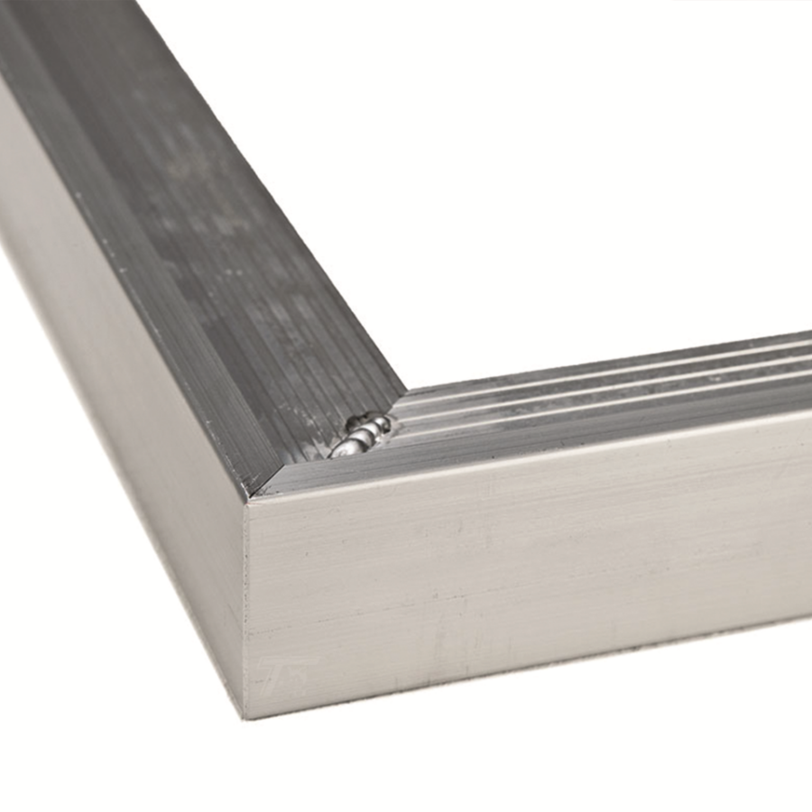 +Garden Aluminium daktrim buitenhoek L50xB4.5xH4.5cm