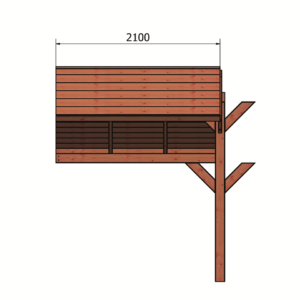 Hamar L uitbreidingsset B212xD400xH348cm