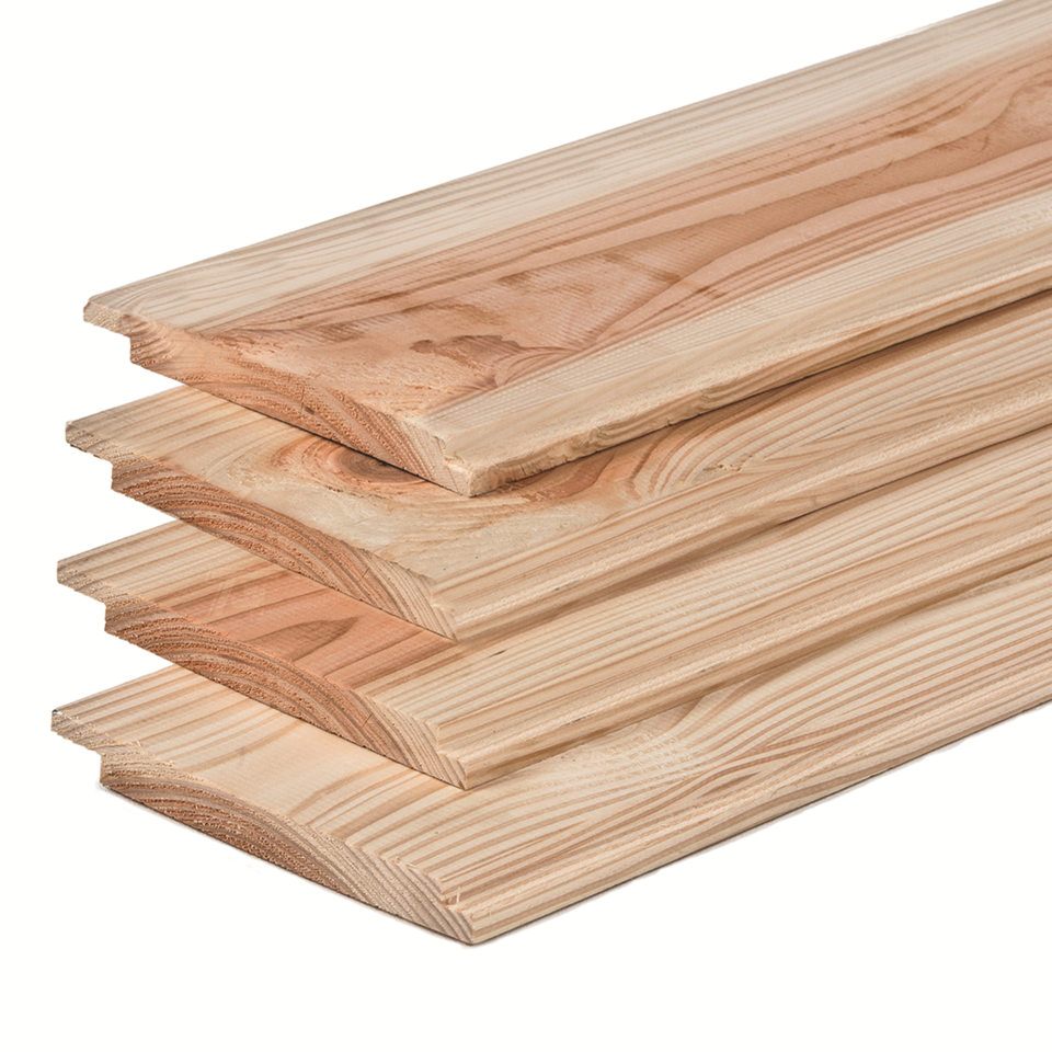 Plank lariks/douglas dubbel lip profiel 1.8x19.0x275cm kopen? PlusJop.nl