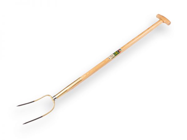 Grasvork  OFFNER 2 tands,  met essen T-steel 100 cm  voor grasrollen en balen