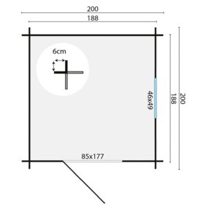 Blokhut/Tuinhuis Argo