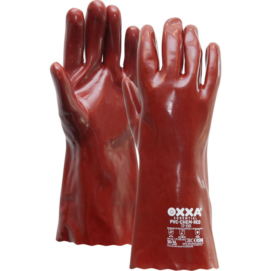 OXXA® PVC-Chem Red 17-135 handschoen