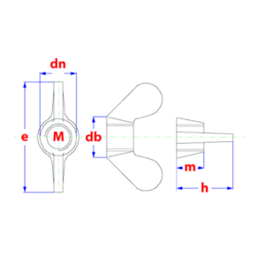 +Fasteners® Vleugelmoer Verzinkt M6, 200 Stuks