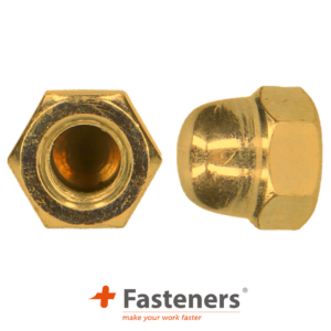 +Fasteners® Zeskant dopmoer DIN 1587 M 5 Ms/Ni 100st