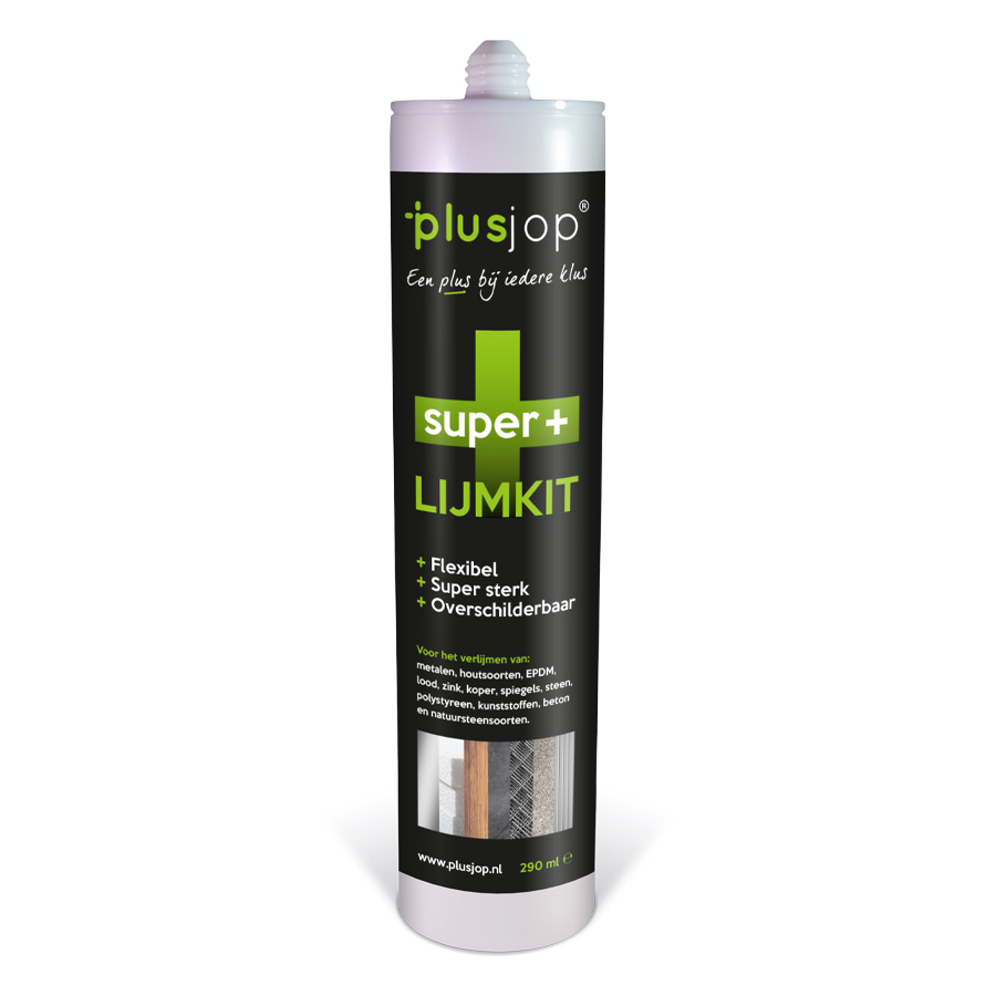 Plusjop Super+ Lijmkit 290ml, universele lijm, constructievoegkit