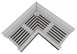 +Garden® Stone Drain | hoekstuk | aluminium rooster