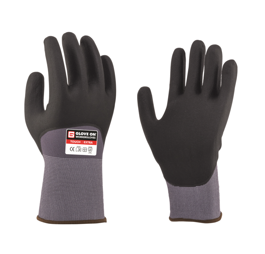 Glove On werkhandschoen toch extra foam-nitril 3/4 gecoat